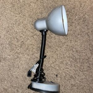 Grey desk lamp